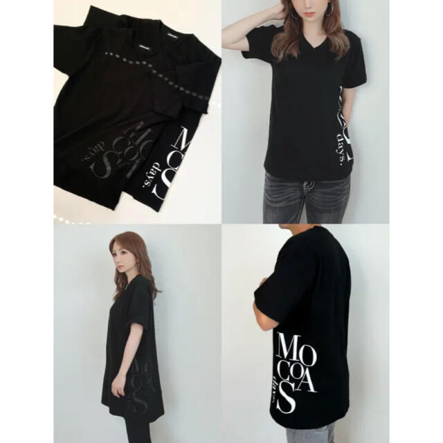 モコアズ❤︎mocoas days VネックTシャツ　 レディースのトップス(Tシャツ(半袖/袖なし))の商品写真