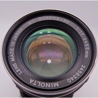 KONICA MINOLTA - 【極美品】 MINOLTA MC ROKKOR PF 1:1.7 55mmの通販 ...