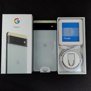 グーグル(Google)のGoogle Pixel6 128GB SortaSeafoam(スマートフォン本体)