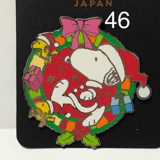 スヌーピー(SNOOPY)の46.スヌーピー/USJクリスマス/カラフルリース/ウッドストック/ピンズ (キャラクターグッズ)