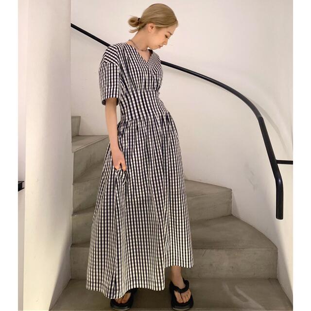 大人気☆ 【美品】ルシェルブルー ワンピース ギンガムチェック
