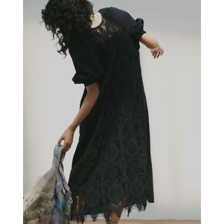 Ameri VINTAGE - メディ2WAYサークルパターンレースドレス の