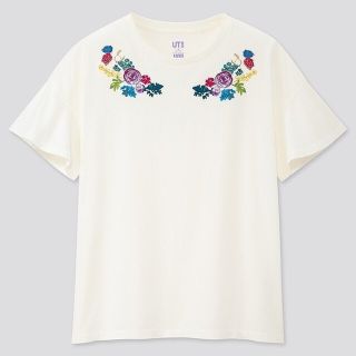 アナスイ(ANNA SUI)のANNA SUI アナスイ コラボUT　Lサイズ　白(Tシャツ(半袖/袖なし))