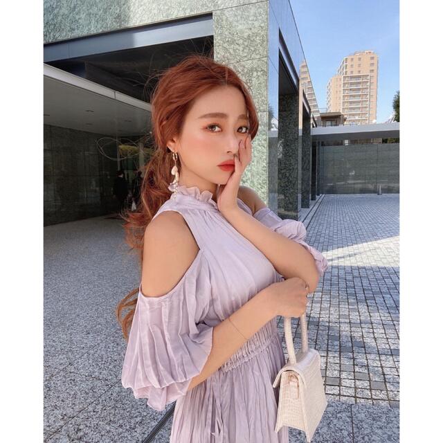 エイミーイストワール♡新品ワッシャープリーツオオフショルダーワンピース