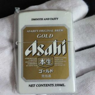 ジッポー(ZIPPO)のzippo アサヒ本生ゴールドデザイン(タバコグッズ)