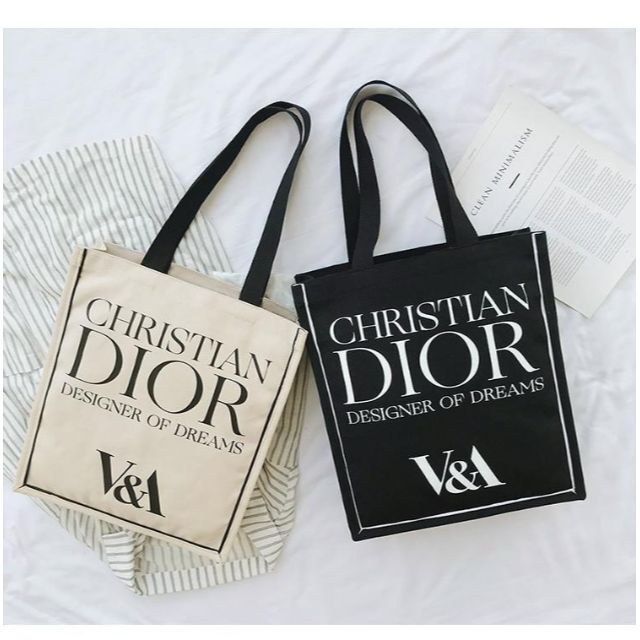 Christian Dior(クリスチャンディオール)のDior クリスチャン・ディオール トートバッグ エコバッグ ホワイト 白 レディースのバッグ(トートバッグ)の商品写真