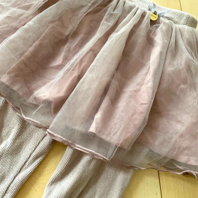 petit main(プティマイン)のプティマイン♡くすみピンクスカッツ キッズ/ベビー/マタニティのキッズ服女の子用(90cm~)(スカート)の商品写真