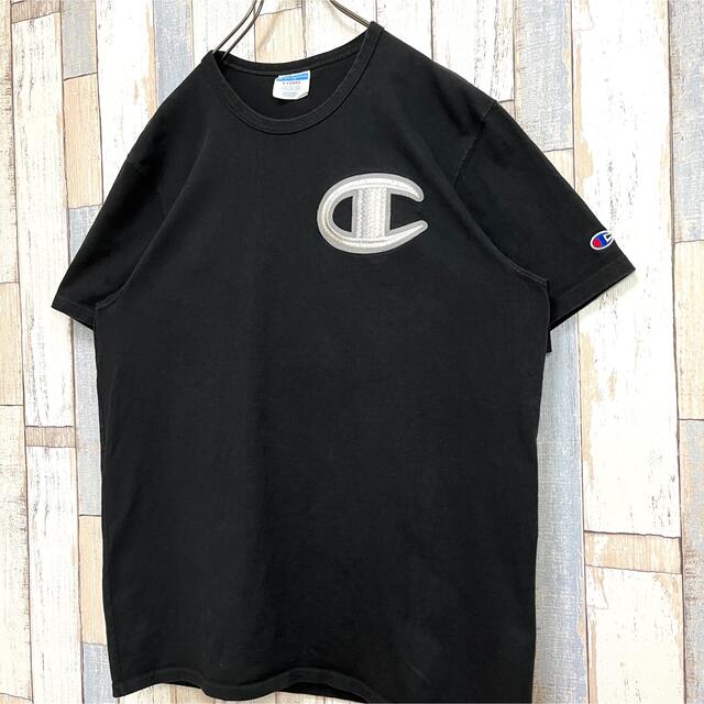 Champion(チャンピオン)の【美品】Champion チャンピオン ビッグロゴ刺繍 半袖 Tシャツ US古着 メンズのトップス(Tシャツ/カットソー(半袖/袖なし))の商品写真