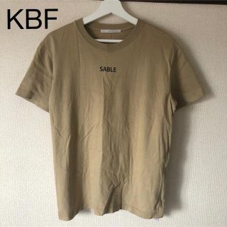 ケービーエフ(KBF)のKBF ベージュ スモールロゴTEE(Tシャツ(半袖/袖なし))