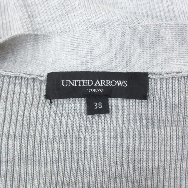 UNITED ARROWS(ユナイテッドアローズ)のユナイテッドアローズ ニットカーディガン ミドル丈 38 グレー /FF31 レディースのトップス(カーディガン)の商品写真