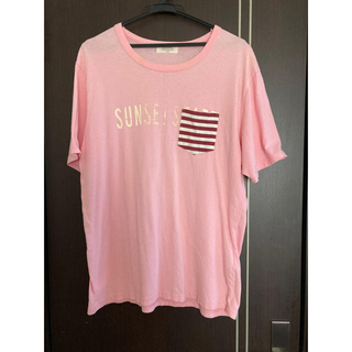 ライトオン(Right-on)のメンズ　Tシャツ　ピンク　Lサイズ(Tシャツ/カットソー(半袖/袖なし))