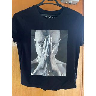 フォーエバートゥエンティーワン(FOREVER 21)の2pac Tシャツ　チビT キッズ　forever21(Tシャツ(半袖/袖なし))