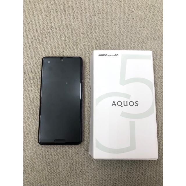 AQUOS(アクオス)の[ジャンク品]SHARP AQUOS SENSE 5G スマホ/家電/カメラのスマートフォン/携帯電話(スマートフォン本体)の商品写真