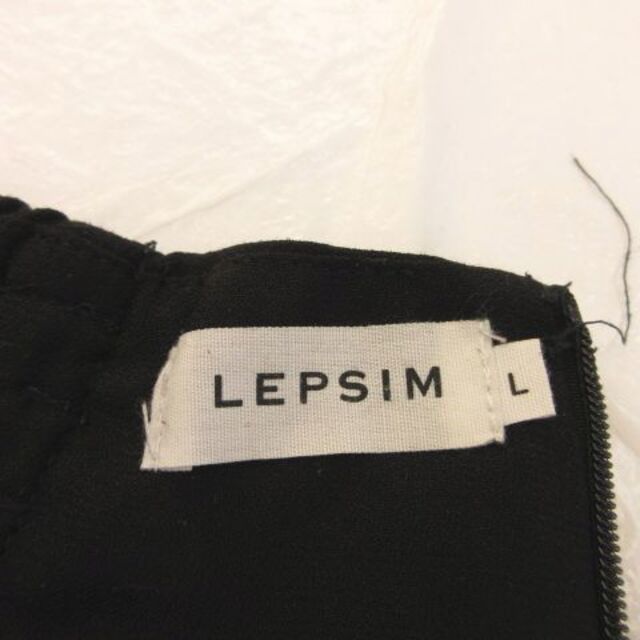 LEPSIM LOWRYS FARM(レプシィムローリーズファーム)のレプシィム ローリーズファーム LEPSIM ワイドパンツ ロング 黒 L レディースのパンツ(その他)の商品写真