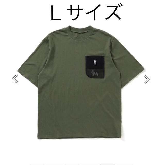 DOD✖️ブリーズ　刺繍ポケットTシャツ（オトナ）カーキＬサイズ