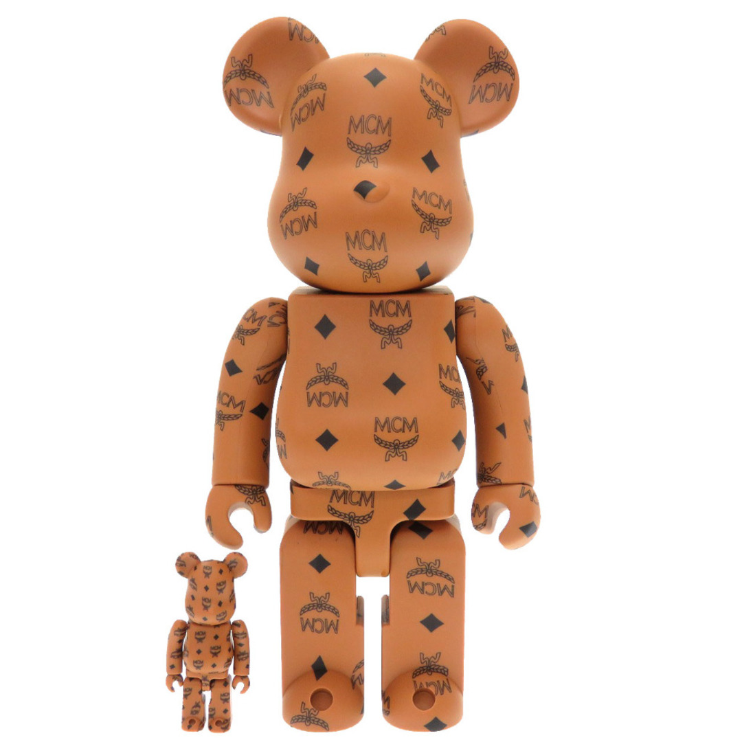 未使用 エム シー エム MCM × BE@RBRICK MEDICOM TOY ベアブリック プラスチック ブラウン クマ ベア 熊 茶 0138  MCM