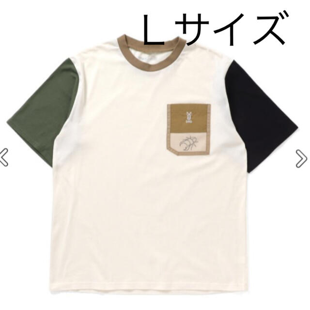 DOD✖️ブリーズ　刺繍ポケットTシャツ（オトナ）レインボーＬサイズ