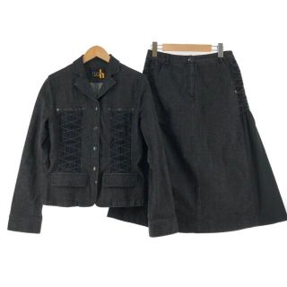 〇〇TRUNK トランク レディース セットアップ デニム サイズ38 ネイビー