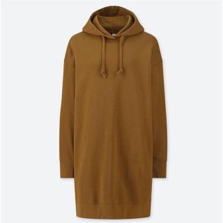 ユニクロ(UNIQLO)のスウェットフーデッドワンピース(ひざ丈ワンピース)