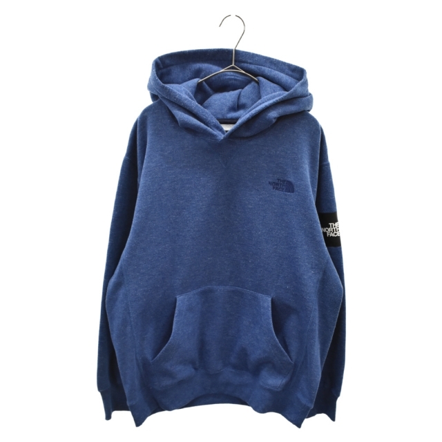 THE NORTH FACE ザノースフェイス square logo hoodie スクエアロゴ パーカー ブルー nt61835