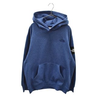 ザノースフェイス(THE NORTH FACE)のTHE NORTH FACE ザノースフェイス square logo hoodie スクエアロゴ パーカー ブルー nt61835(パーカー)