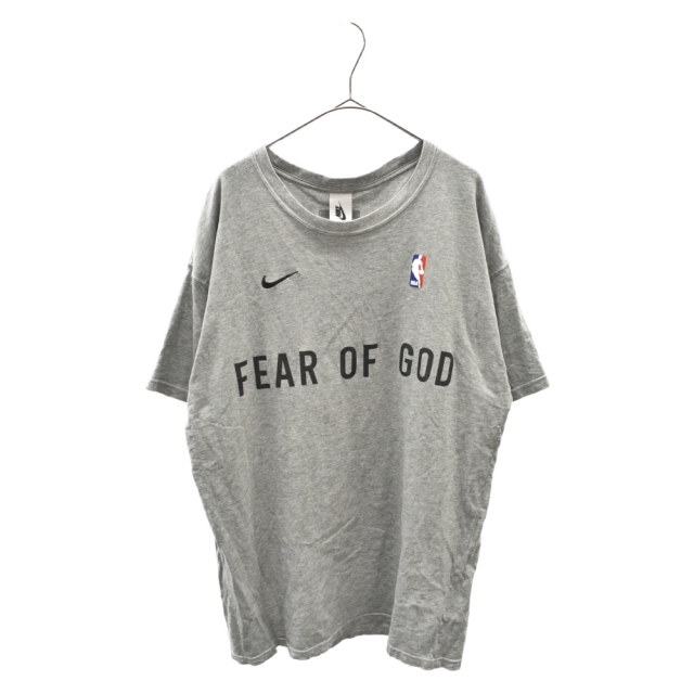 535センチ肩幅NIKE ナイキ × FEAR OF GOD 20AW M NRG W TOP フィアオブゴッド ロゴ プリント 半袖Tシャツ グレー CU4699-063