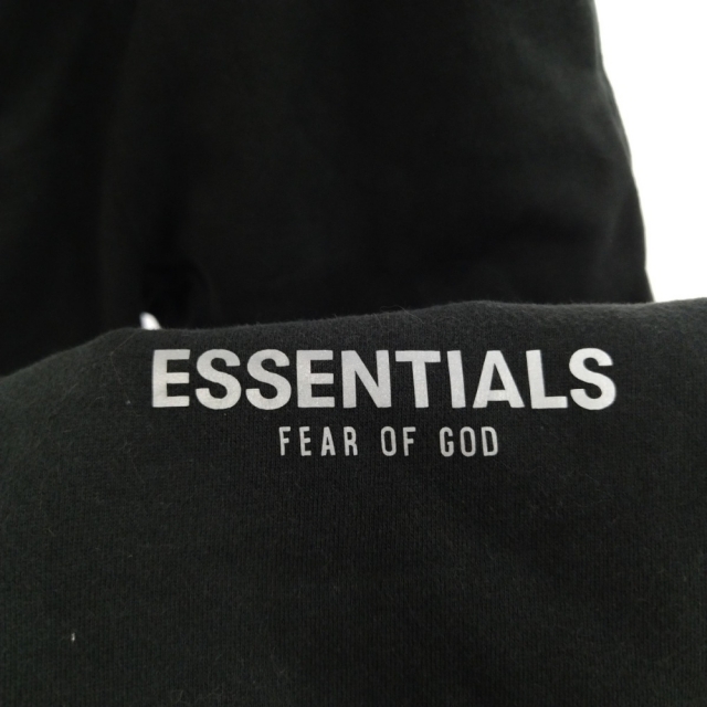 FOG Essentials エフオージー エッセンシャルズ 3M Logo Sweatpant リフレクティブロゴプリントスウェットパンツ ブラック77センチ裾幅