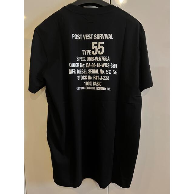 DIESEL(ディーゼル)の新品未使用！　ディーゼル　DIESEL Tシャツ　ブラックXL メンズのトップス(Tシャツ/カットソー(半袖/袖なし))の商品写真