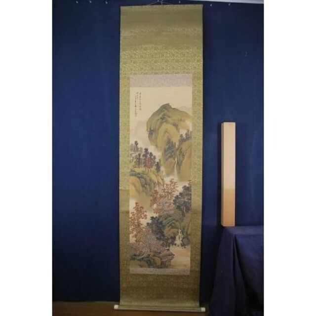 真作】松雲/秋景山水図/掛軸☆宝船☆L-435 J rsgmladokgi.com
