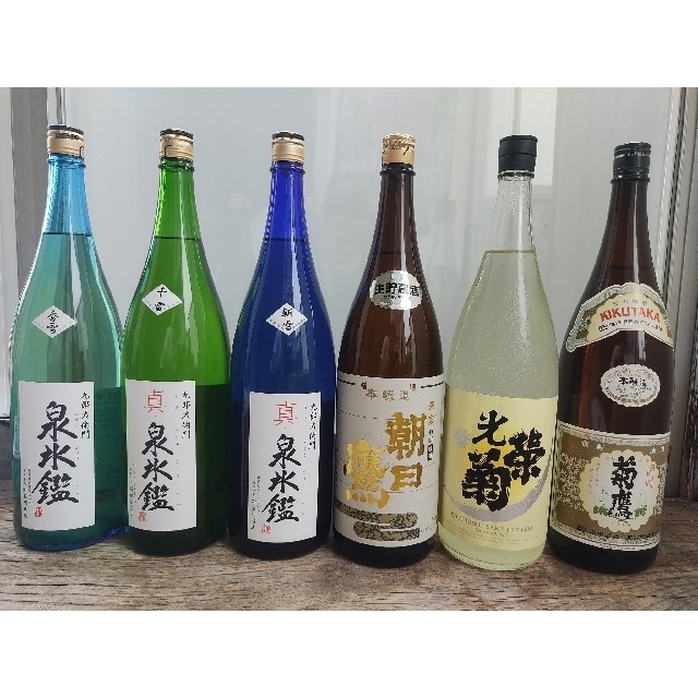 日本酒　1800ml 6本セット　泉氷鑑　朝日鷹　光栄菊　菊鷹