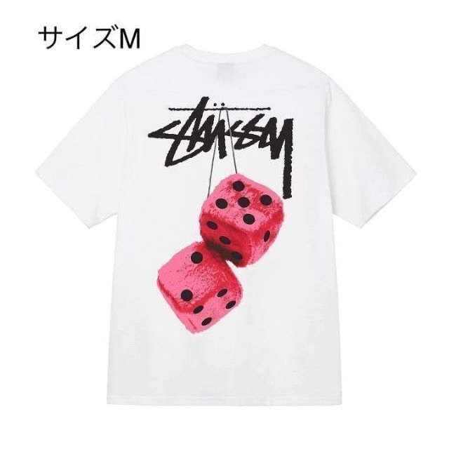 【新品】stussy Tシャツ　サイズM ホワイト　ブラック