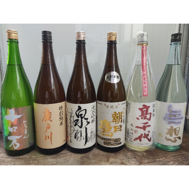 日本酒　1800ml 6本セット　ロ万　廣戸川　泉川　朝日鷹　高千代　無想