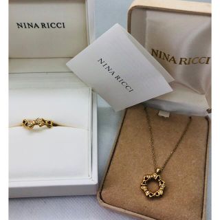 ニナリッチ(NINA RICCI)のk18 リングとネックレストップ Nina Ricci(ネックレス)