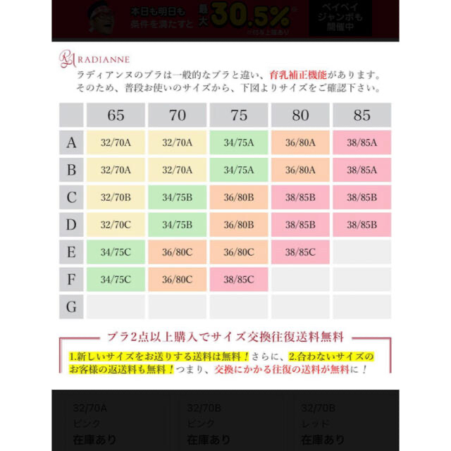 ラディアンヌ　ブラ　ライトグレイ レディースの下着/アンダーウェア(ブラ)の商品写真