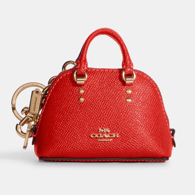 COACH ミニサッチェル バッグチャーム レッド | gellonautos.cl