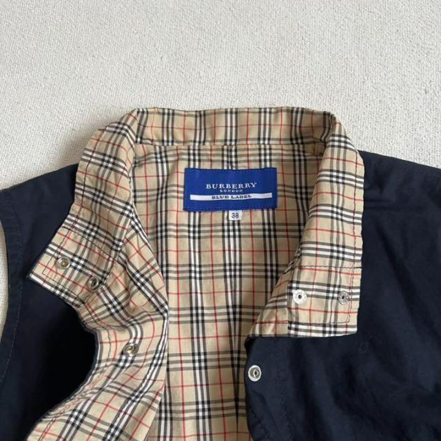 BURBERRY BLUE LABEL(バーバリーブルーレーベル)の【BURBERRY】バーバリーブルーレーベル コットンベスト チェック レディースのジャケット/アウター(ナイロンジャケット)の商品写真