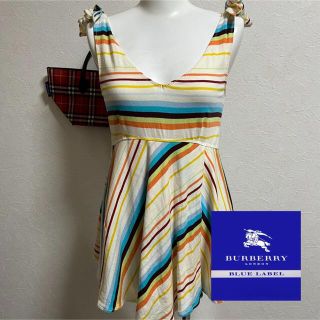 バーバリーブルーレーベル(BURBERRY BLUE LABEL)のBurberry☆ノースリーブチュニック38Ⓜ︎(チュニック)