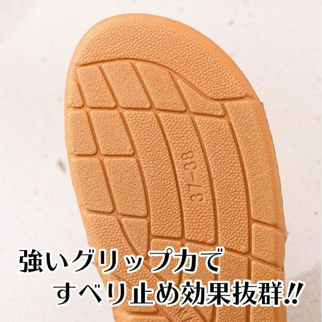 夏用　スリッパ　涼しい　麻　ルームシューズ　室内履き　ベランダ　クロスグレー　Ｍ メンズの靴/シューズ(サンダル)の商品写真