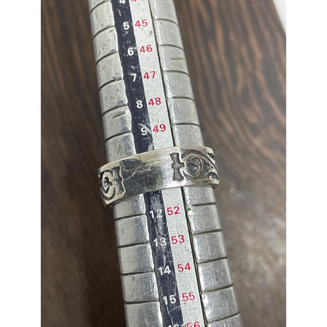 シルバー925リング　平打ち指輪　silver925 平打ち柄あり　めzりB レディースのアクセサリー(リング(指輪))の商品写真
