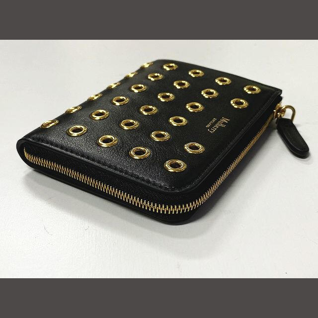 マルベリー 牛革 レザー ゴールドスタッズ L字ファスナー コンパクト