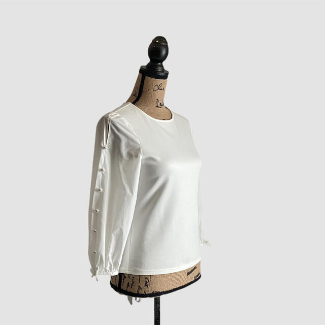 レディース M'S カットソー ホワイト 長袖Tシャツの通販 by 琴miki's