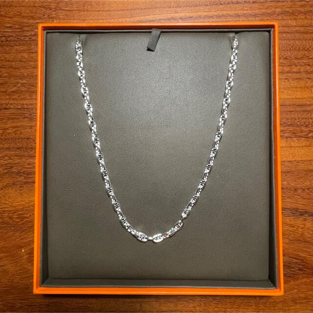 HERMES - HERMÈS シェーヌダンクル シルバー ネックレス TPM HERMES - HERMÈS シェーヌダンクル シルバー ネックレス TPM