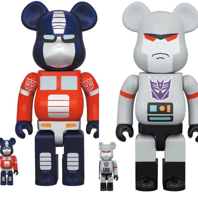 BE@RBRICK OPTIMUS &MEGATRON 100％ & 400％フィギュア