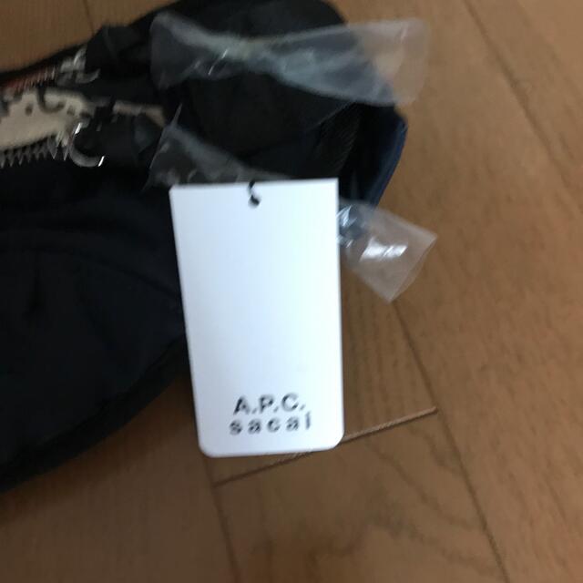 新品  sacai×A.P.C コラボ ボディバッグ  ネイビー