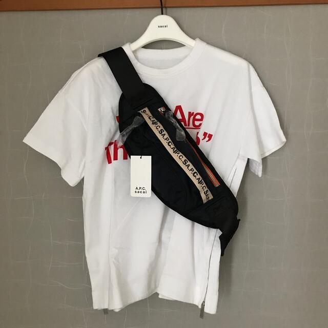 新品 sacai×A.P.C コラボ ボディバッグ ネイビー