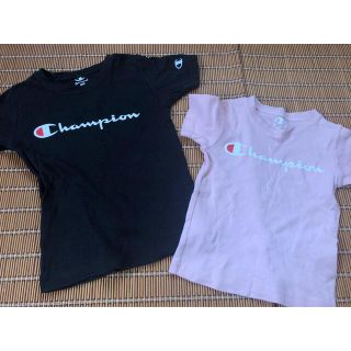 チャンピオン(Champion)のchampion 黒　100 ピンク80 セット売り(Tシャツ/カットソー)