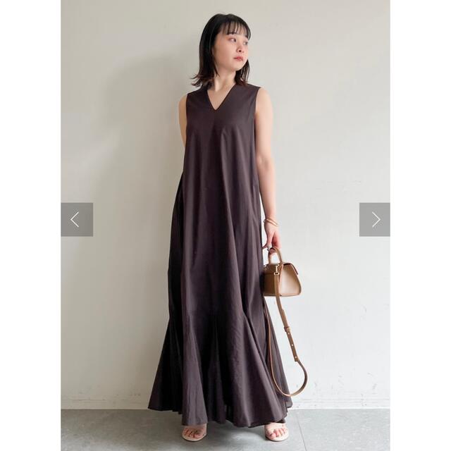 MARIHA 夏の月影のドレス ブラウン レディース ワンピース ...