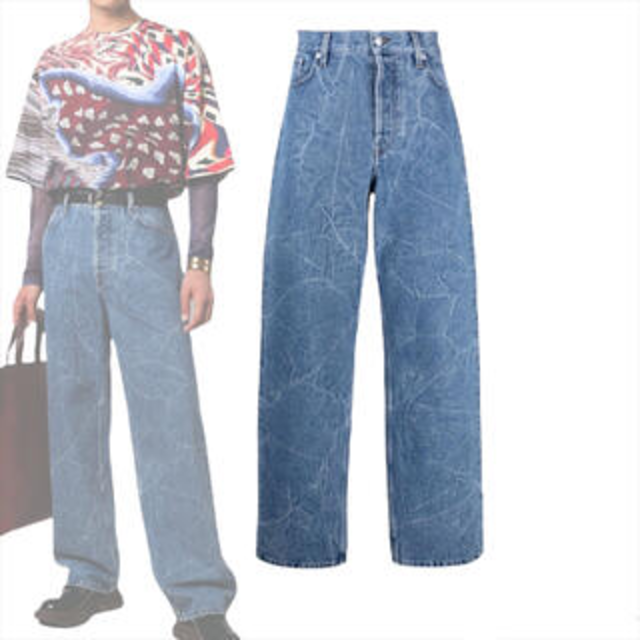 DRIES VAN NOTEN - 名作 DRISE VAN NOTEN ワイドデニムパンツ 21FW