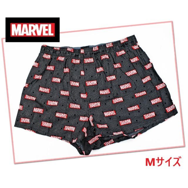 『MARVEL』 マーベル トランクス 前開き ブラック 亀甲柄 Mサイズ メンズのアンダーウェア(トランクス)の商品写真