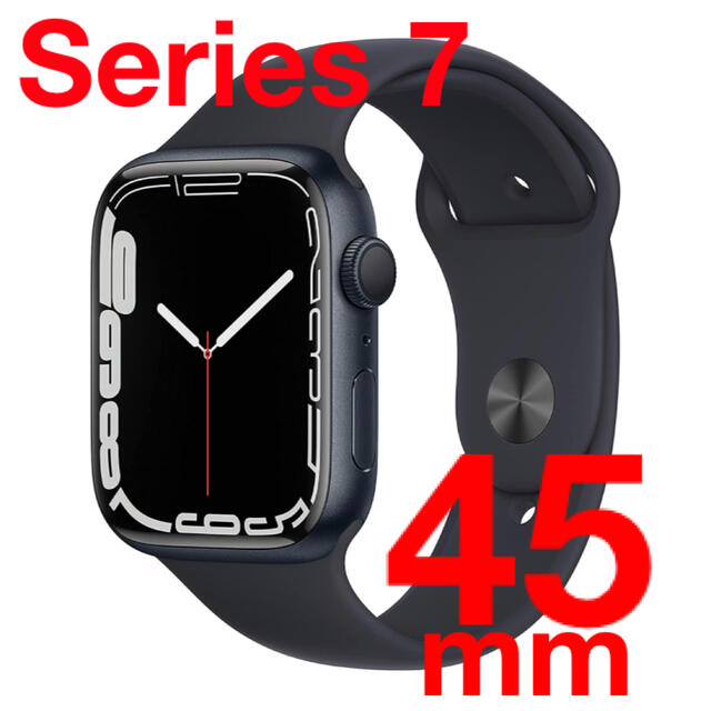 腕時計(デジタル)【新品未開封】Apple Watch Series 7（GPSモデル）45mm